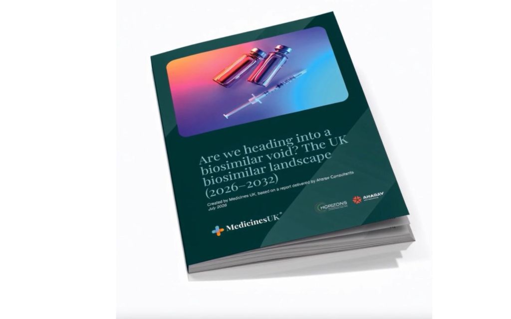Front cover of Medicines UK Biosimilar Void Report